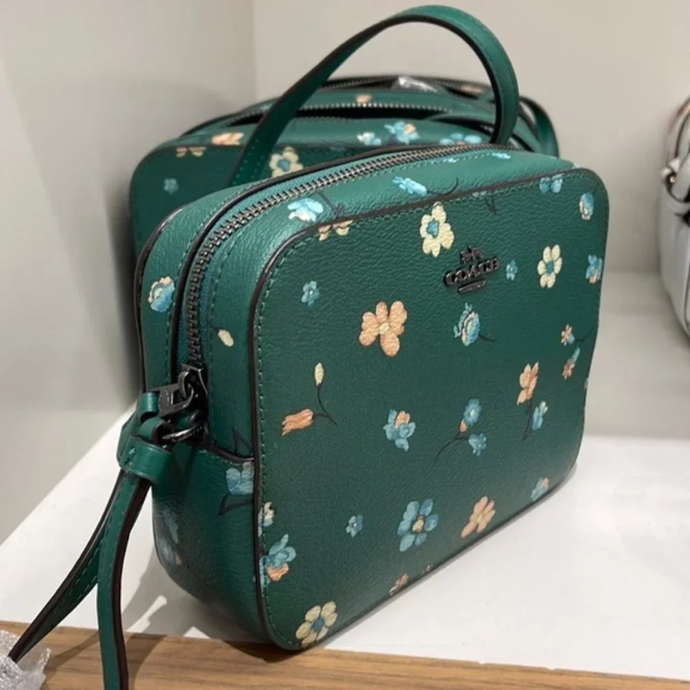 Coach Mini Camera Bag With Mystical Floral Print Green Multi - Picture 11 of 16